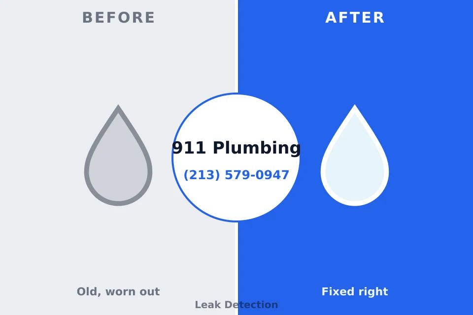 Before and after: plumbing repair Pottsville, AR